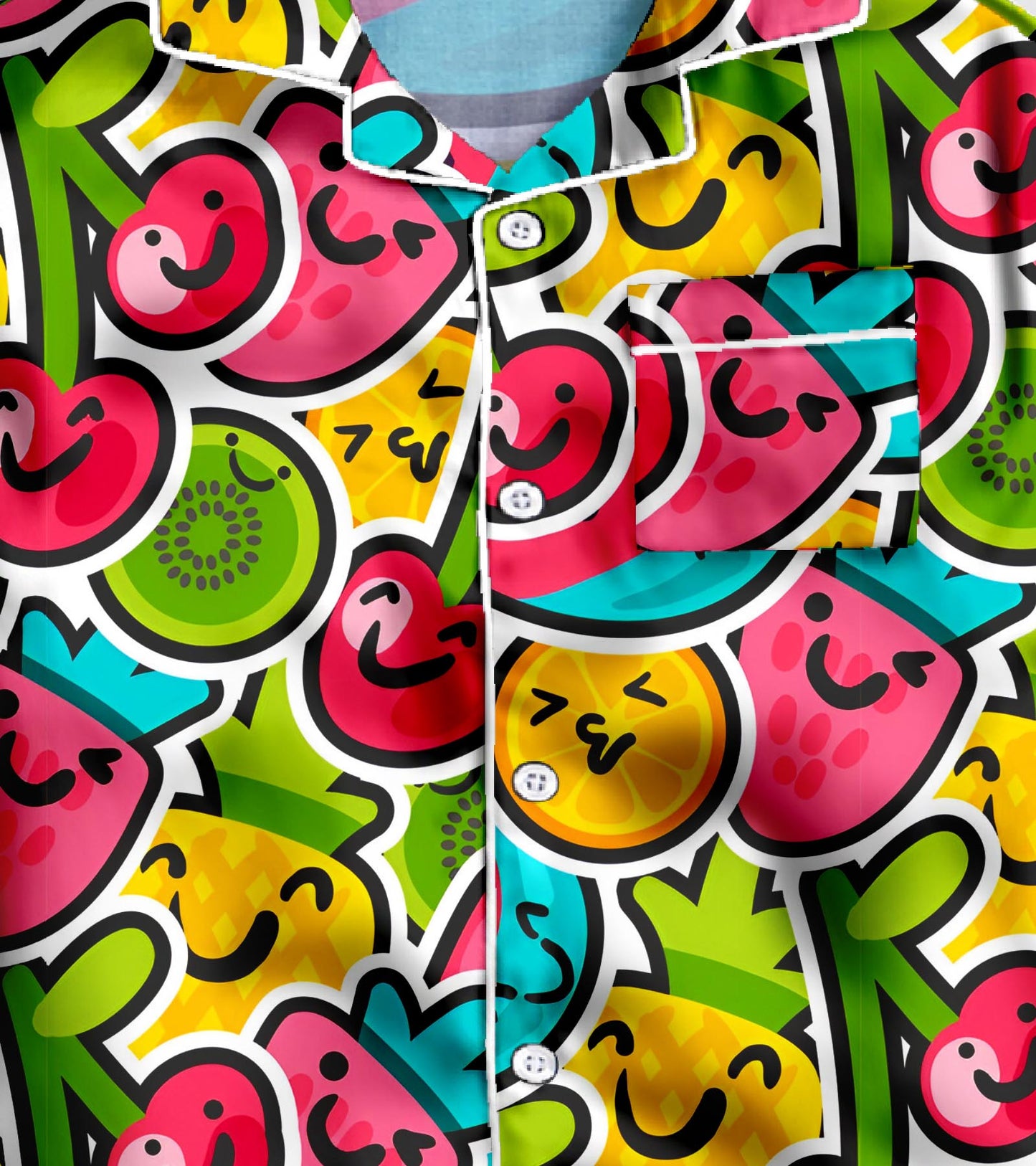 Cherry Pure Cotton Printed Nightsuit Set