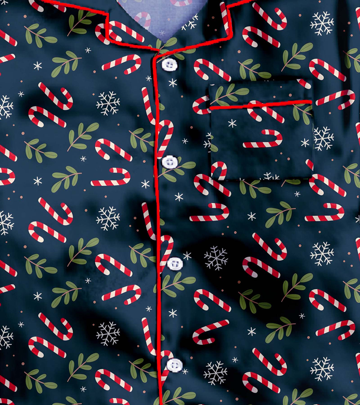 Christmas Deco Pure Cotton Christmas Printed Nightsuit Set