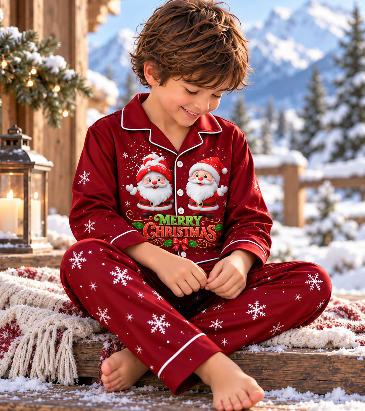 Santa_s Little Wonderland Pajama Set
