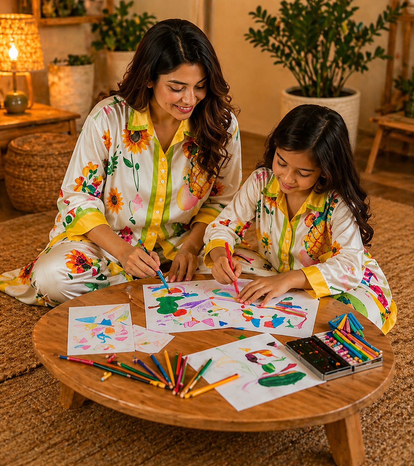 Sunny Orchard Luxe Mom & Me Matching Lounge Set
