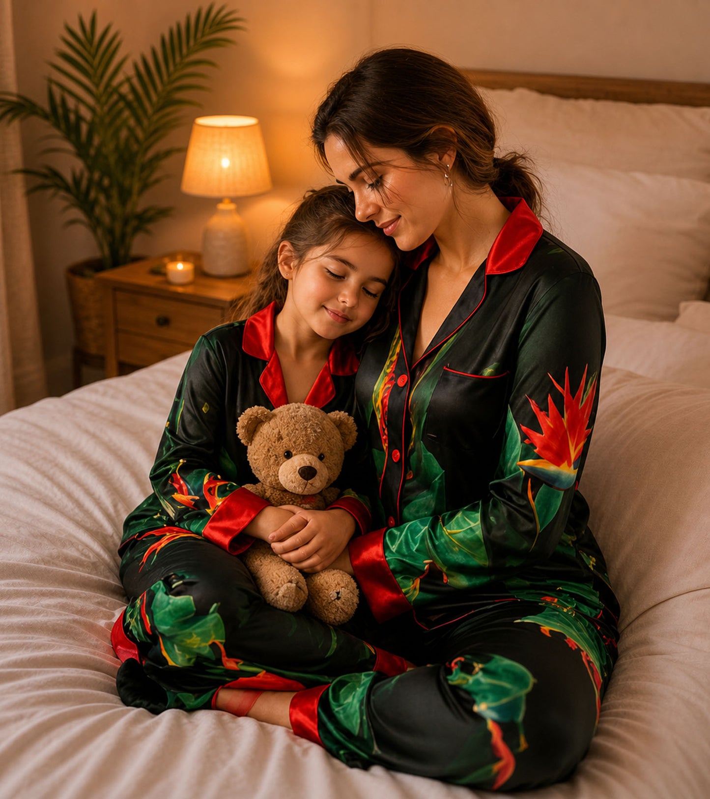 Tropical Bloom Luxe Mom & Me Matching Lounge Set