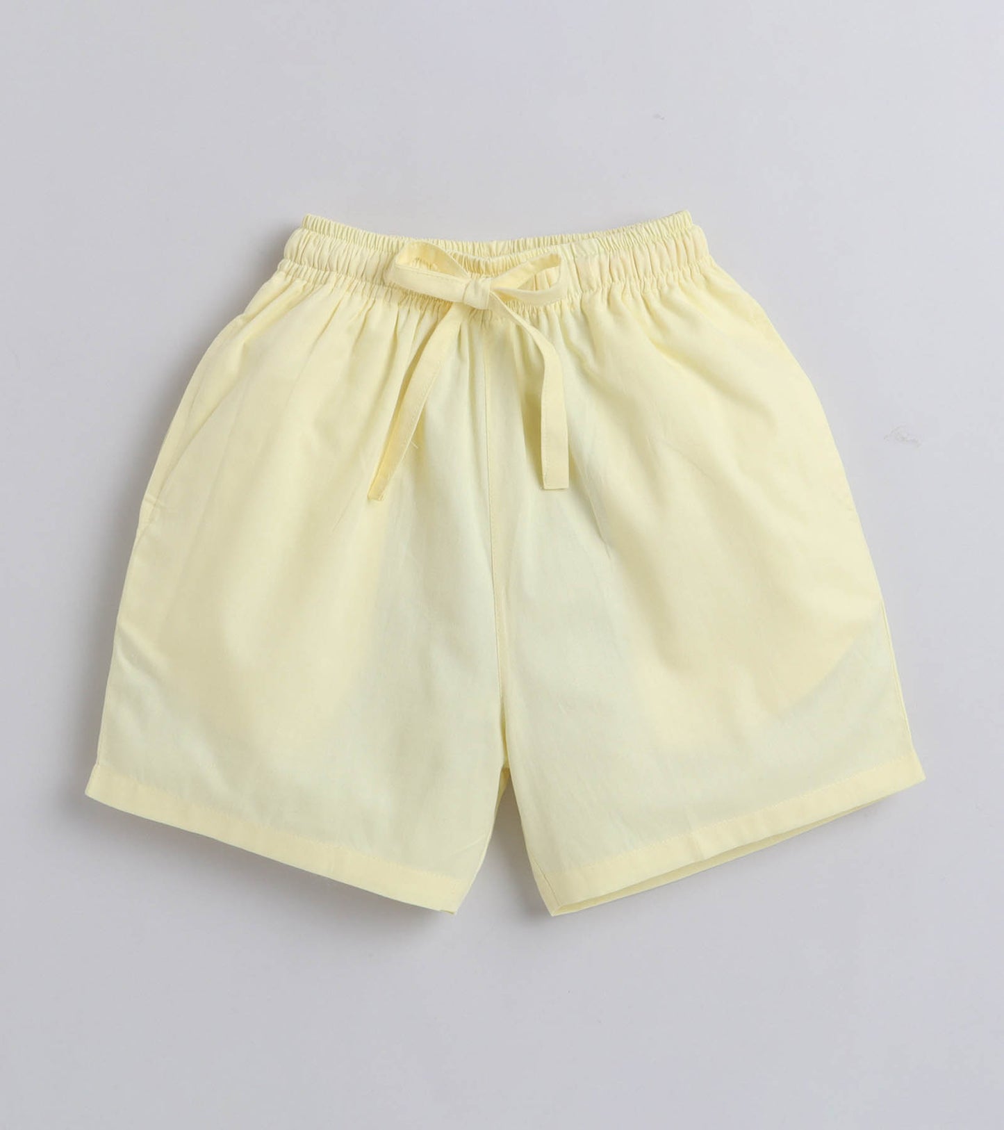 Tulip Flower Digital printed Shirt with Yellow solid Shorts