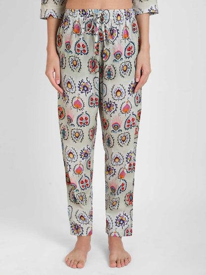 Batik Printed Nightsuit Set for Women