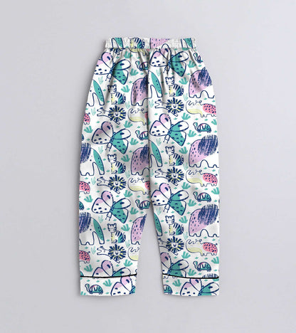 Baby Drawing Printed Nightsuit Set