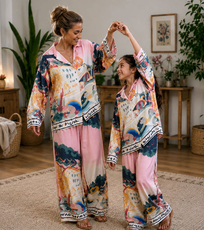 Amalfi Artscape Luxe Mom & Me Matching Lounge Set