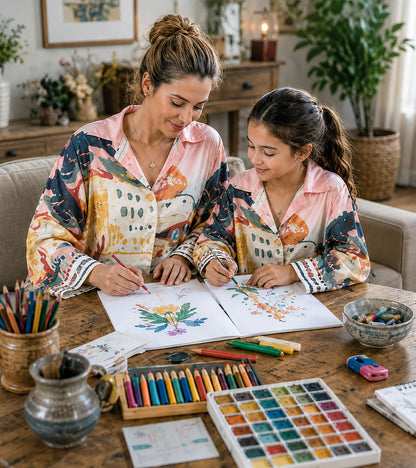 Amalfi Artscape Luxe Mom & Me Matching Lounge Set