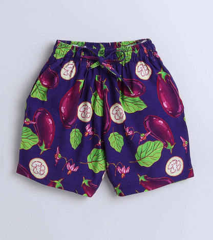 Aubergine Magic Printed Boys Co ord Set