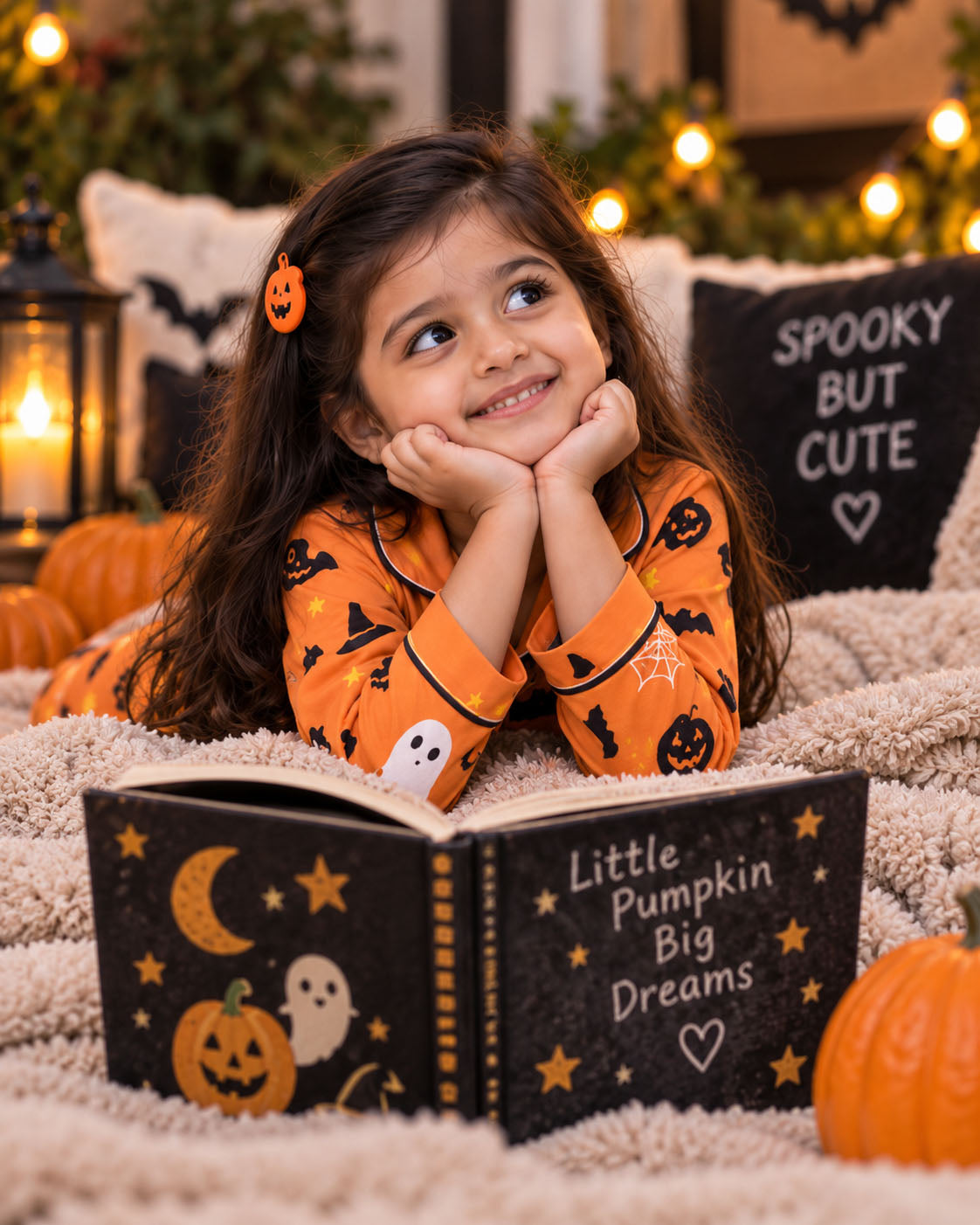 Boo Happy Halloween Pure Cotton Printed Pajama Set