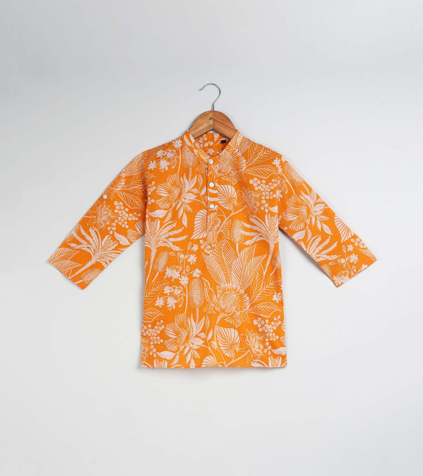 Boys Floral Printed Kurta Set