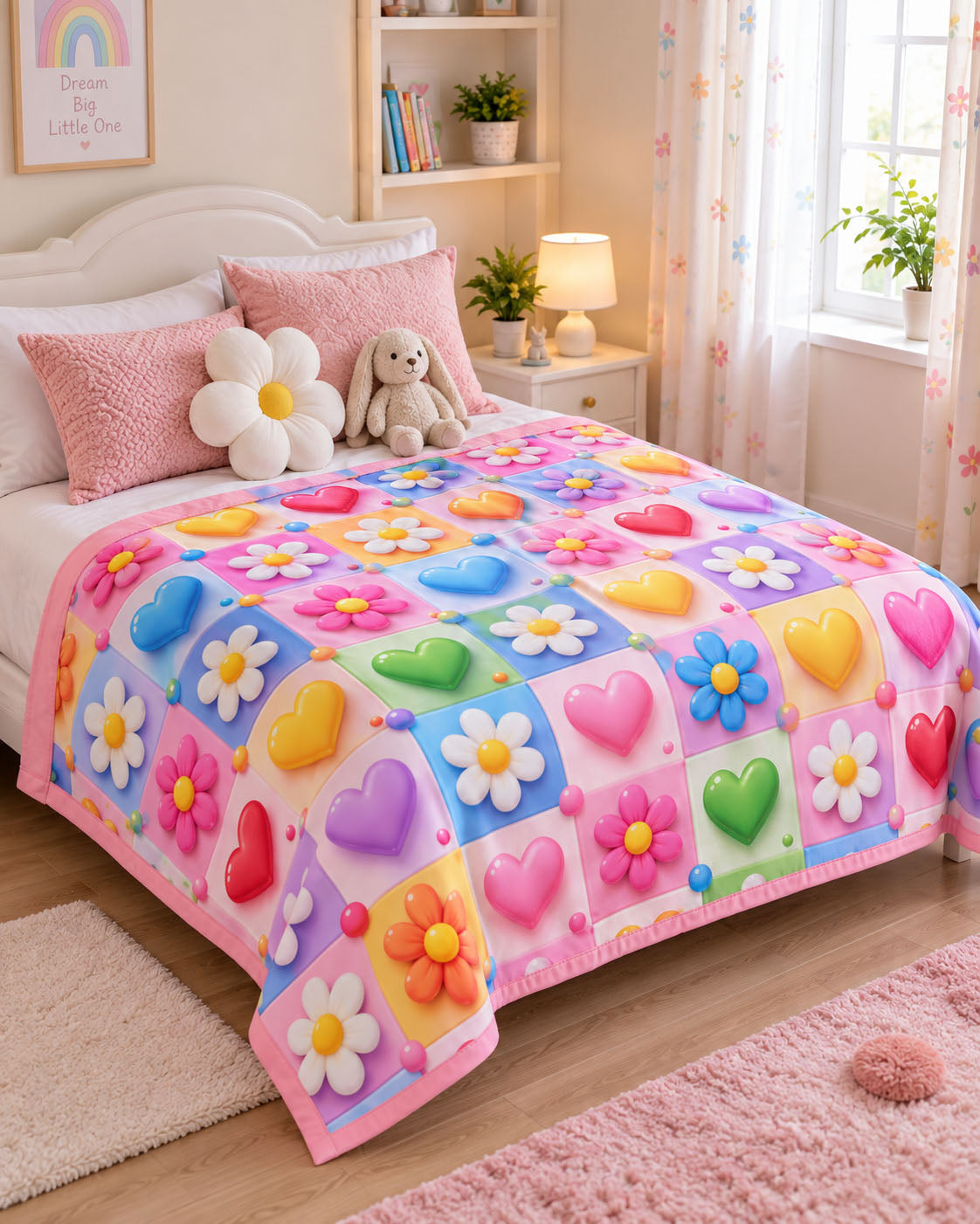 Candy Bloom Dreams Pure Cotton Blanket