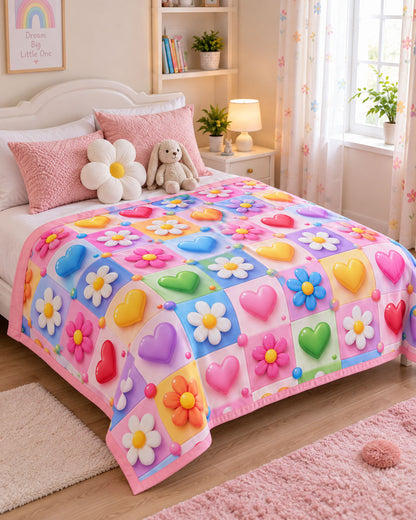 Candy Bloom Dreams Pure Cotton Blanket