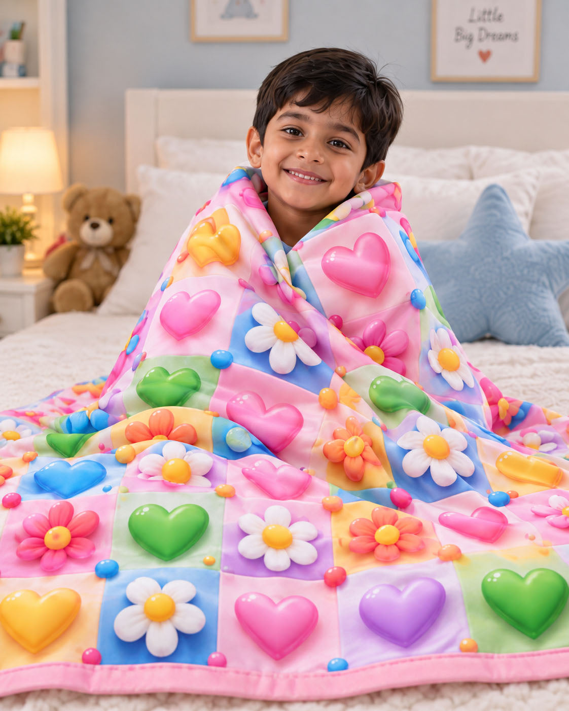 Candy Bloom Dreams Pure Cotton Blanket