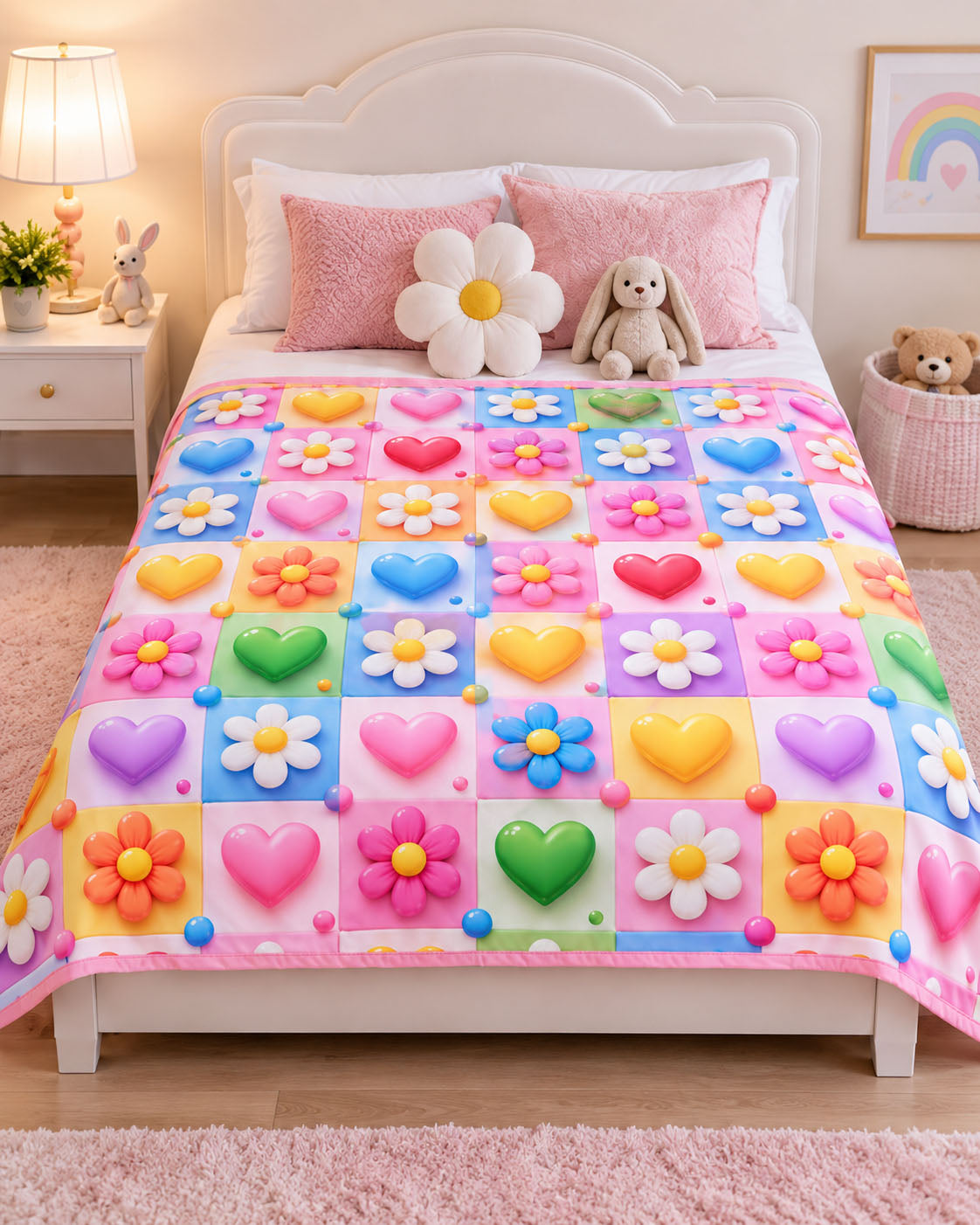 Candy Bloom Dreams Pure Cotton Blanket