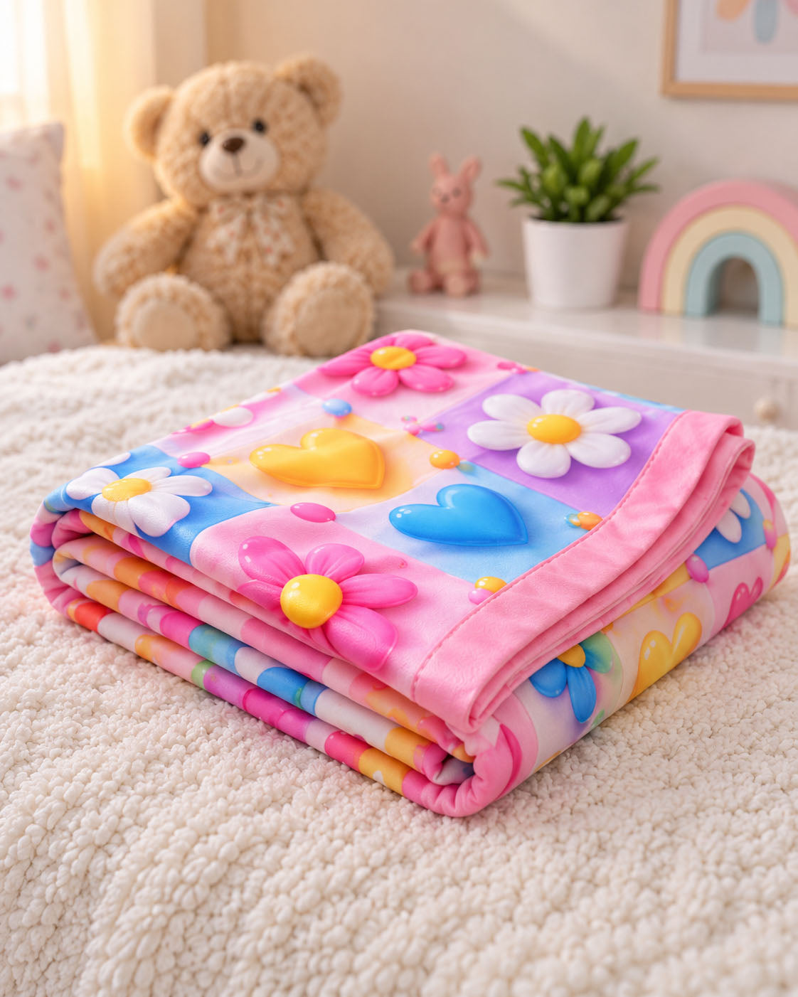 Candy Bloom Dreams Pure Cotton Blanket