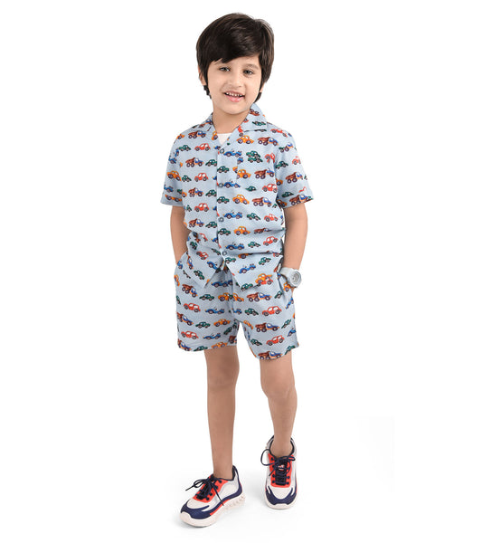 Car Terrain printed Cord Set for Boys