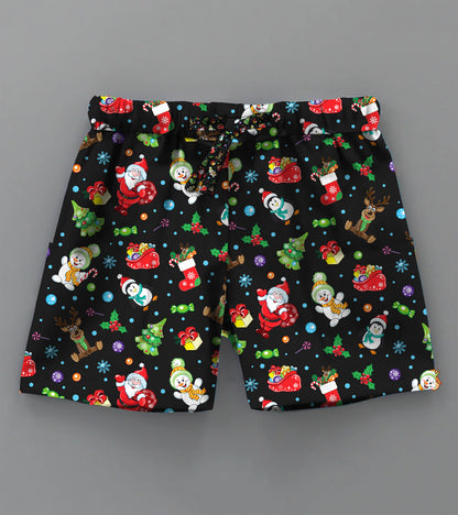 Christmas Theme Printed Boys Co ord Set