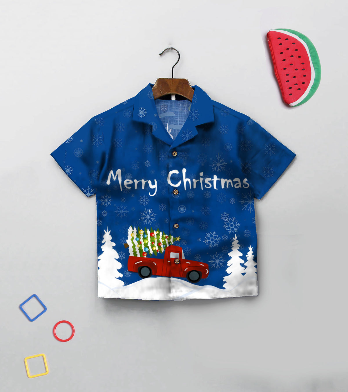 Christmas Tree on Car Printed Boys Co ord Set