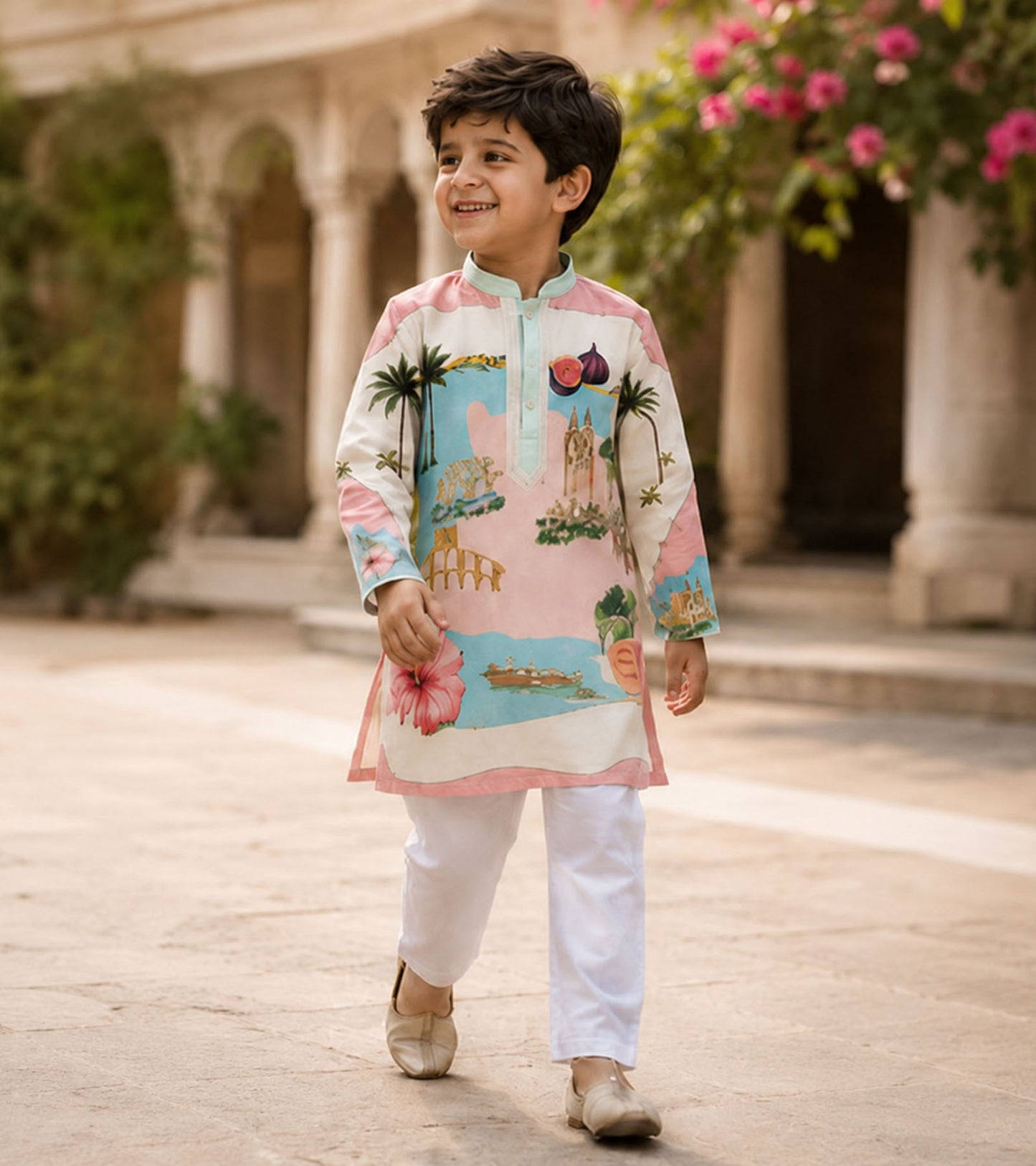 Coastal Charm Festive Pure Cotton Kurta Set