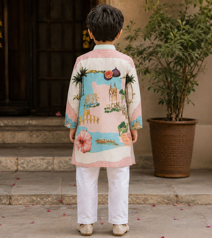 Coastal Charm Festive Pure Cotton Kurta Set