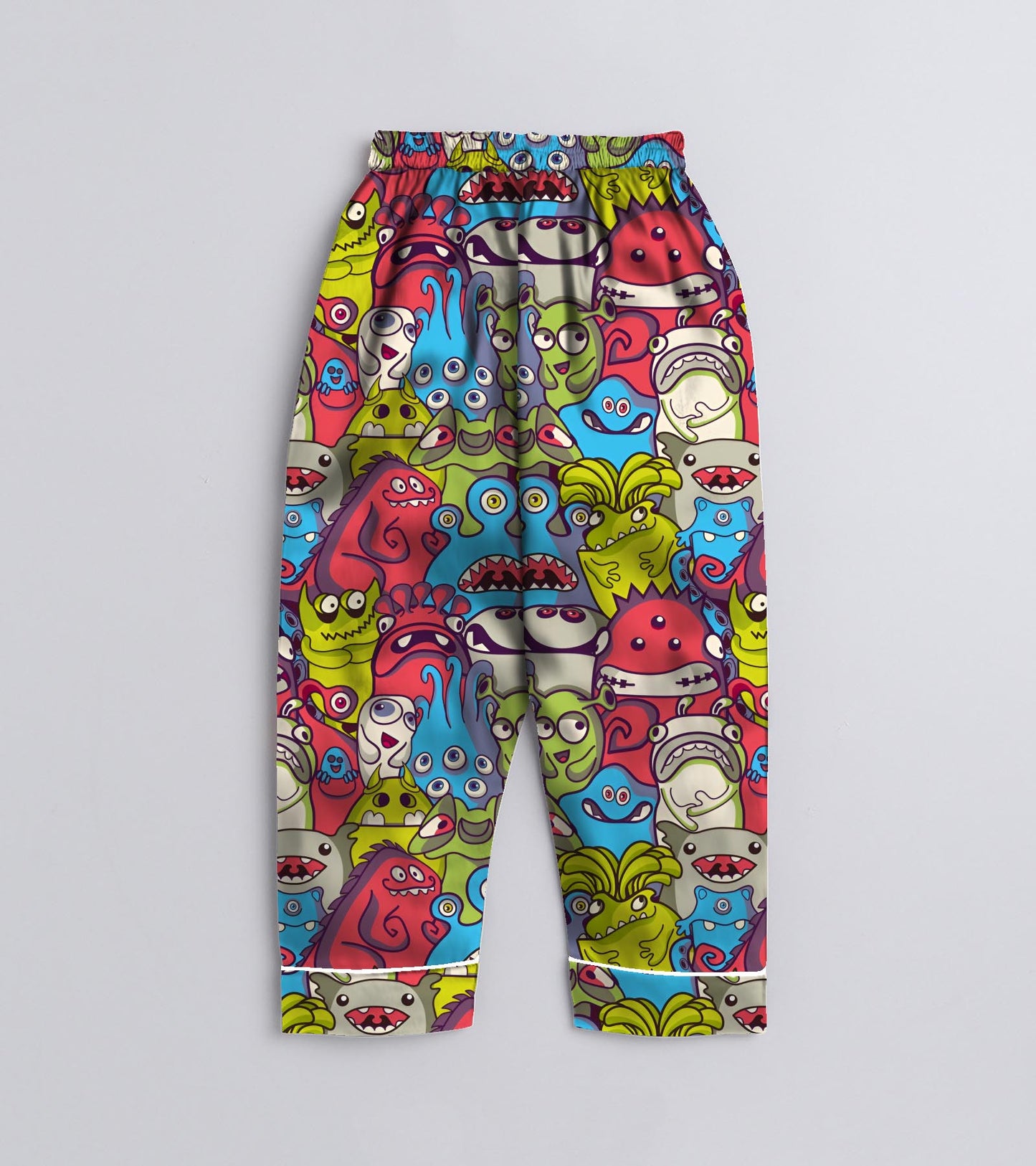 Cute Monster Pure Cotton Printed Nightsuit Set