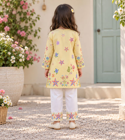 Daisy Glow Girls Pyjama Kurta Set