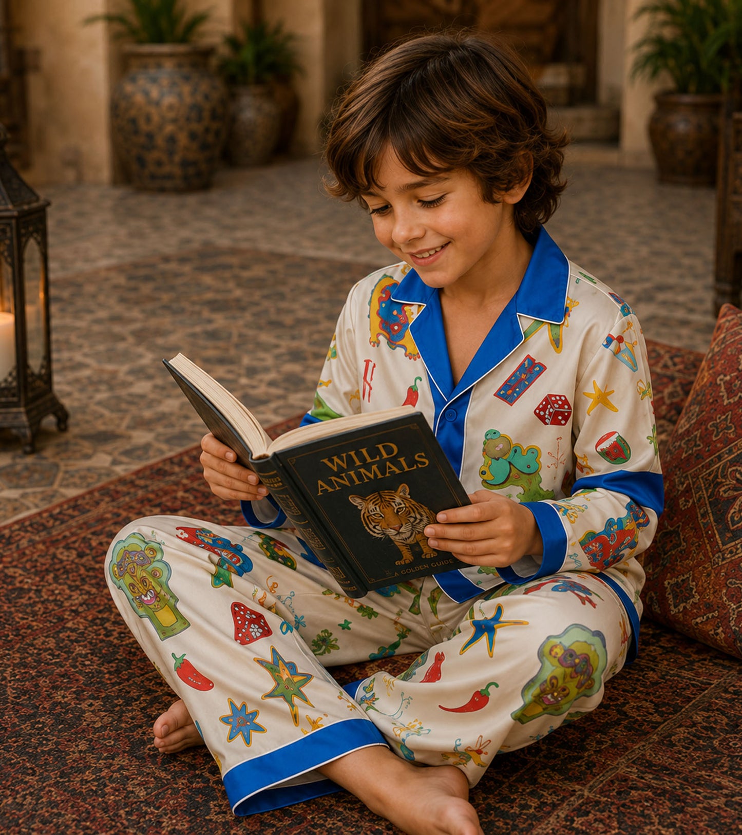 Doodle Adventure Luxe Pure Cotton Printed Nightsuit Set