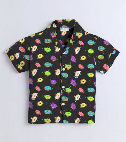 Doughnut Printed Boys Co ord Set