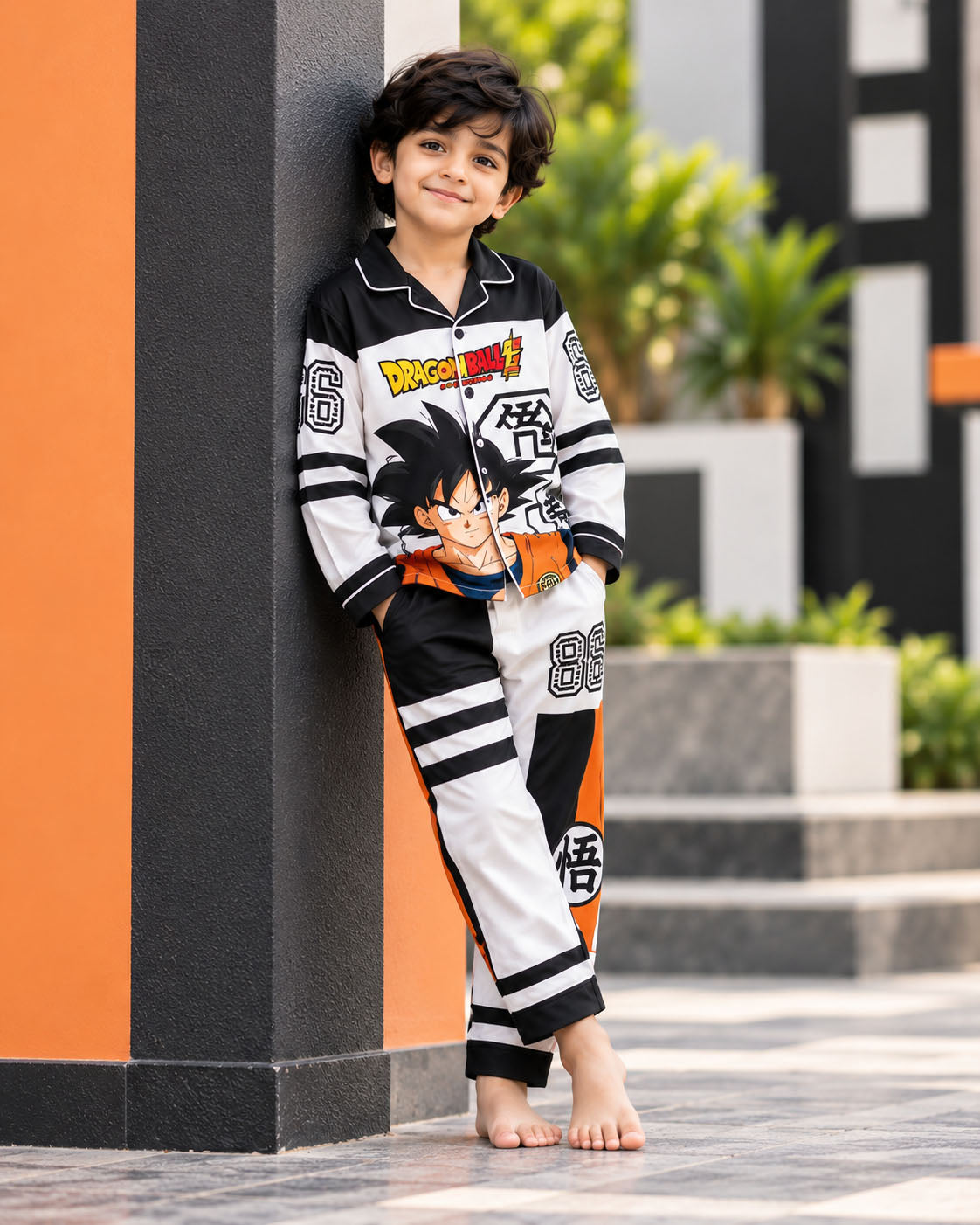 Dragon Ball Pure Cotton Printed Boys Nightsuit Set