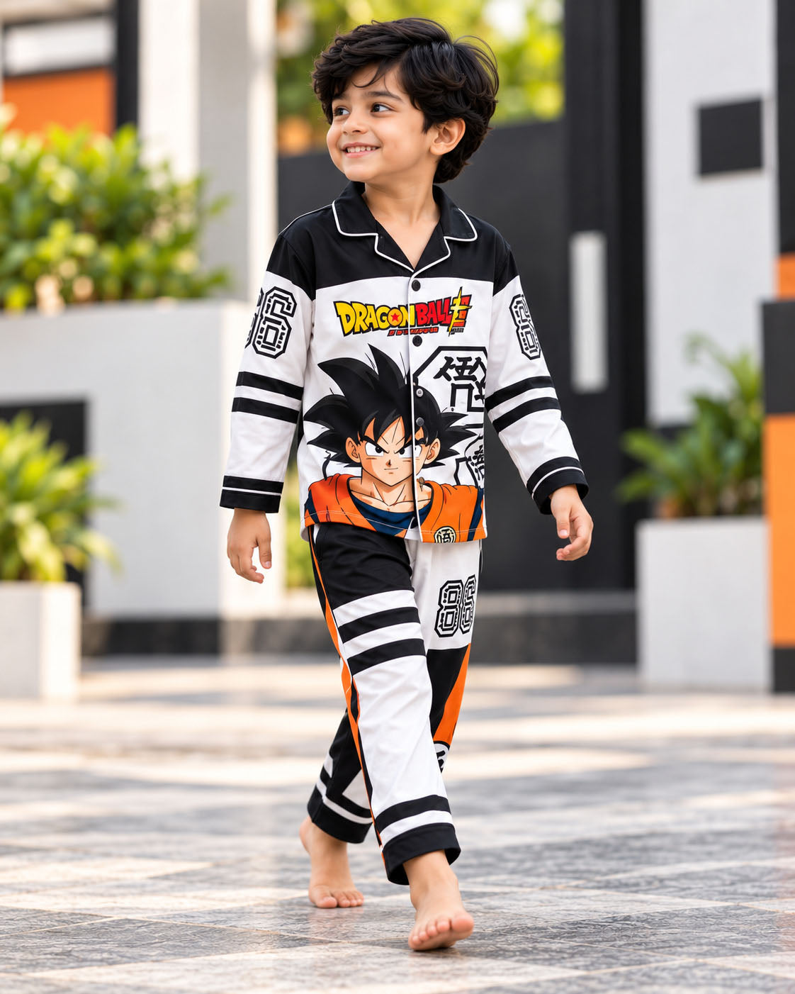 Dragon Ball Pure Cotton Printed Boys Nightsuit Set