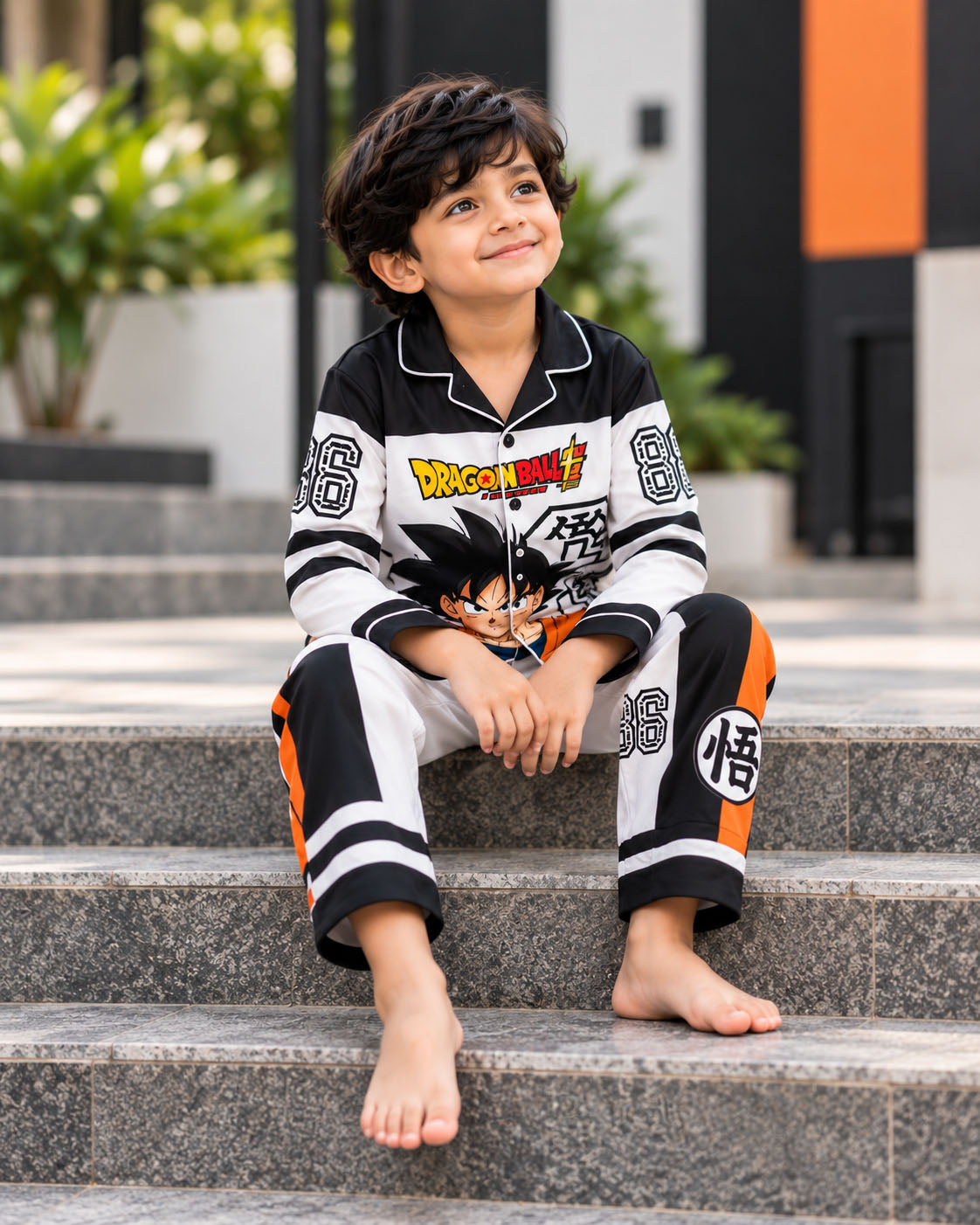 Dragon Ball Pure Cotton Printed Boys Nightsuit Set
