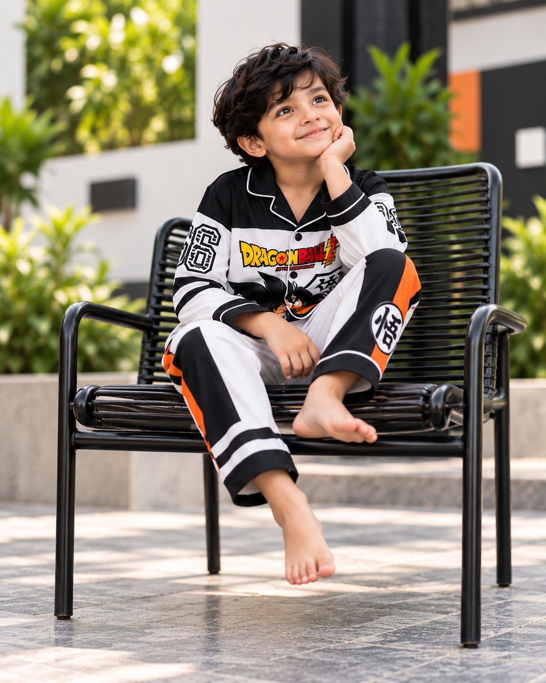 Dragon Ball Pure Cotton Printed Boys Nightsuit Set