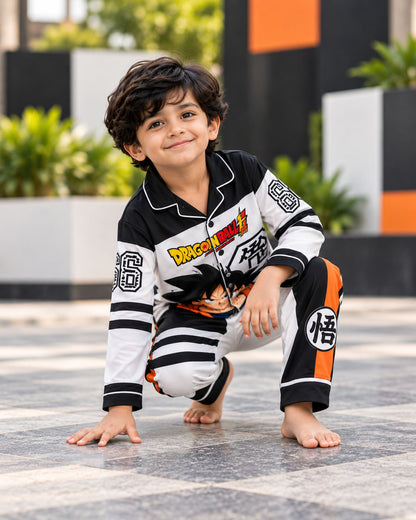Dragon Ball Pure Cotton Printed Boys Nightsuit Set