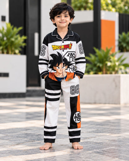 Dragon Ball Pure Cotton Printed Boys Nightsuit Set