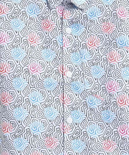 Drawing Pure Cotton Half Sleeve Shirt For Boys