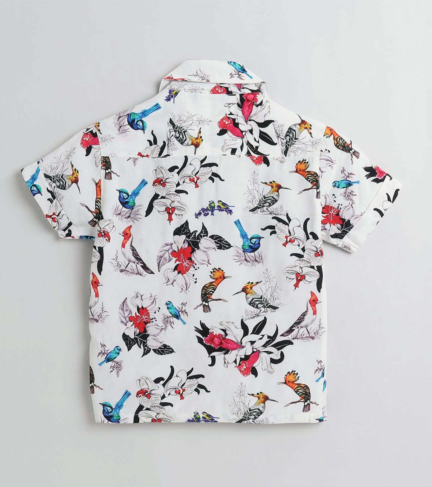 Flower and Bird Printed Boys Co ord Set