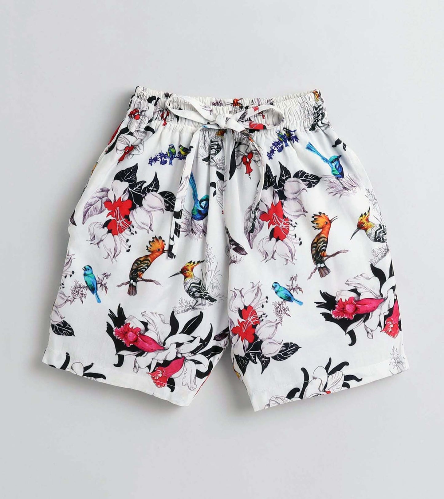 Flower and Bird Printed Boys Co ord Set