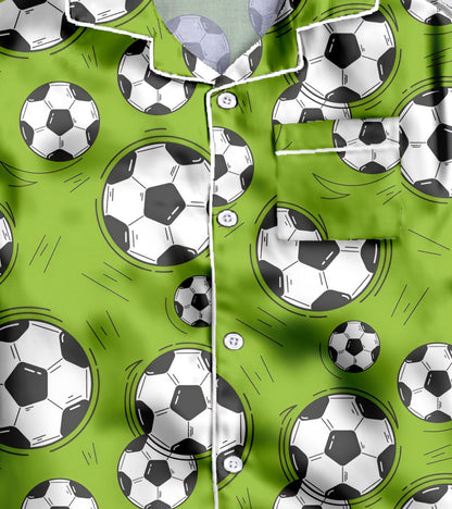 Football Pure Cotton Printed Nightsuit Set