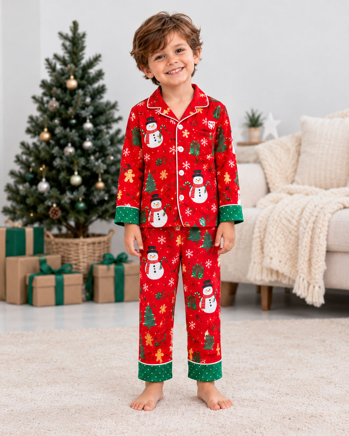 Frosty Fun Christmas Pajama Set