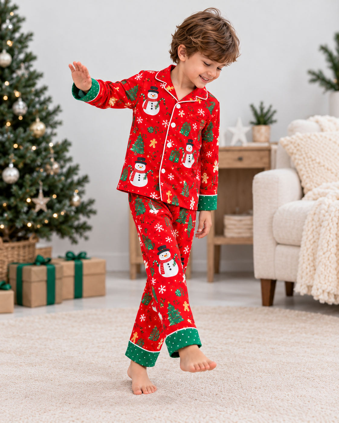 Frosty Fun Christmas Pajama Set