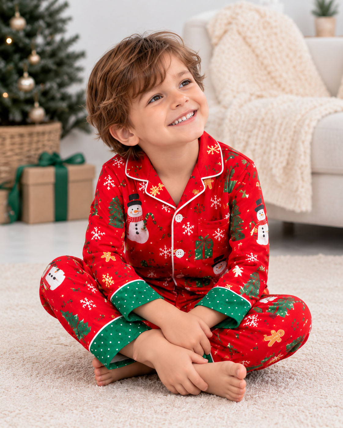 Frosty Fun Christmas Pajama Set