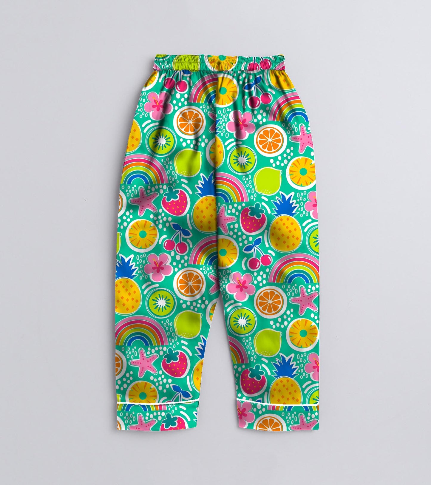 Fruit and Flower Pure Cotton Printed Nightsuit Set