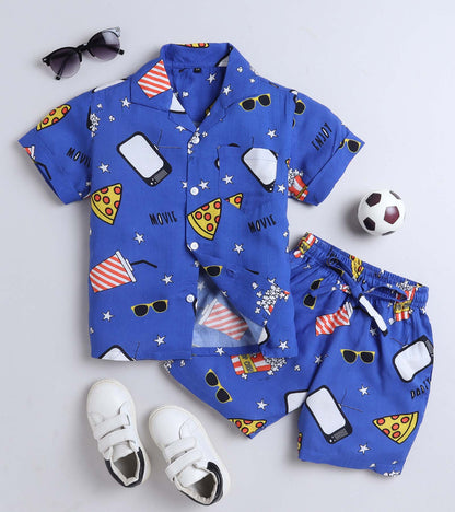 Fun time Printed Boys Co ord Set
