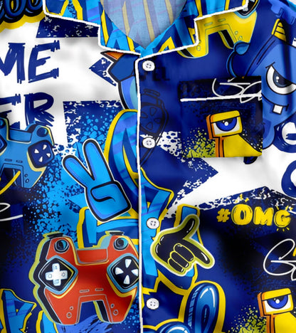 Game Over Play Pure Cotton Printed Nightsuit Set