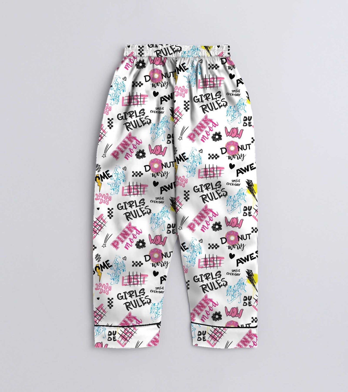 Girls Power Printed Nightsuit Set
