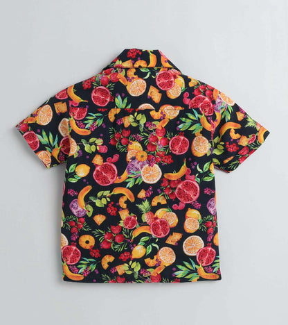 Glorifying Summer Fruits Printed Boys Co ord Set