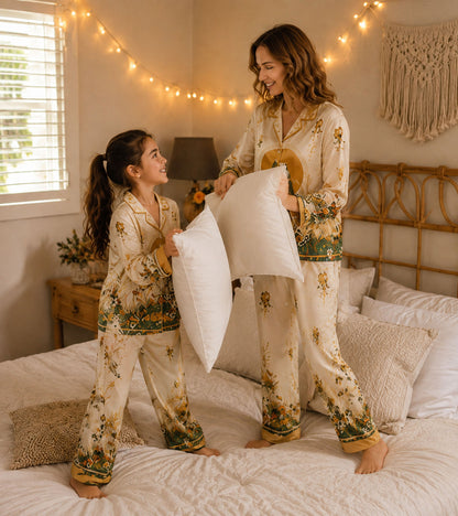 Golden Safari Luxe Mom & Me Matching Lounge Set