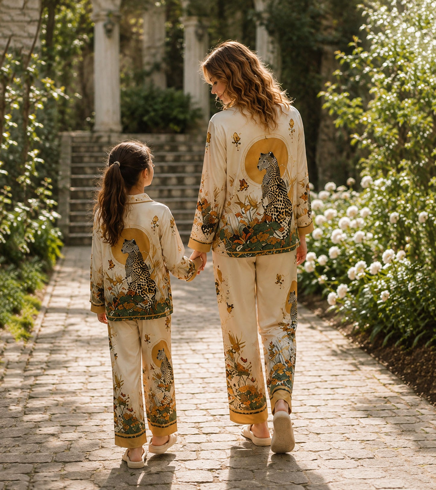 Golden Safari Luxe Mom & Me Matching Lounge Set