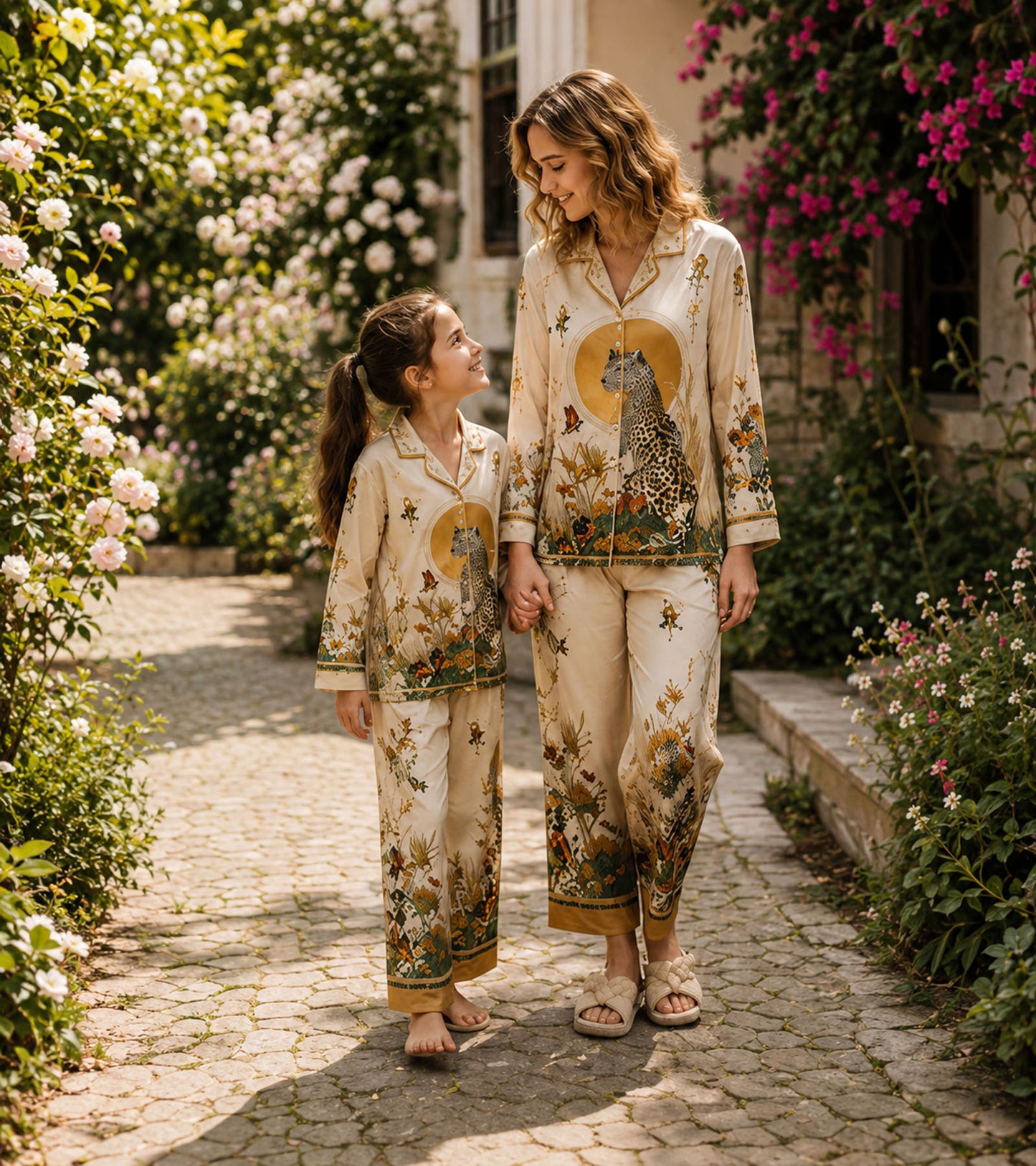 Golden Safari Luxe Mom & Me Matching Lounge Set