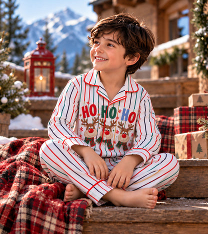 Ho Ho Ho Holiday Cheer CHRISTMAS  Pajama Set