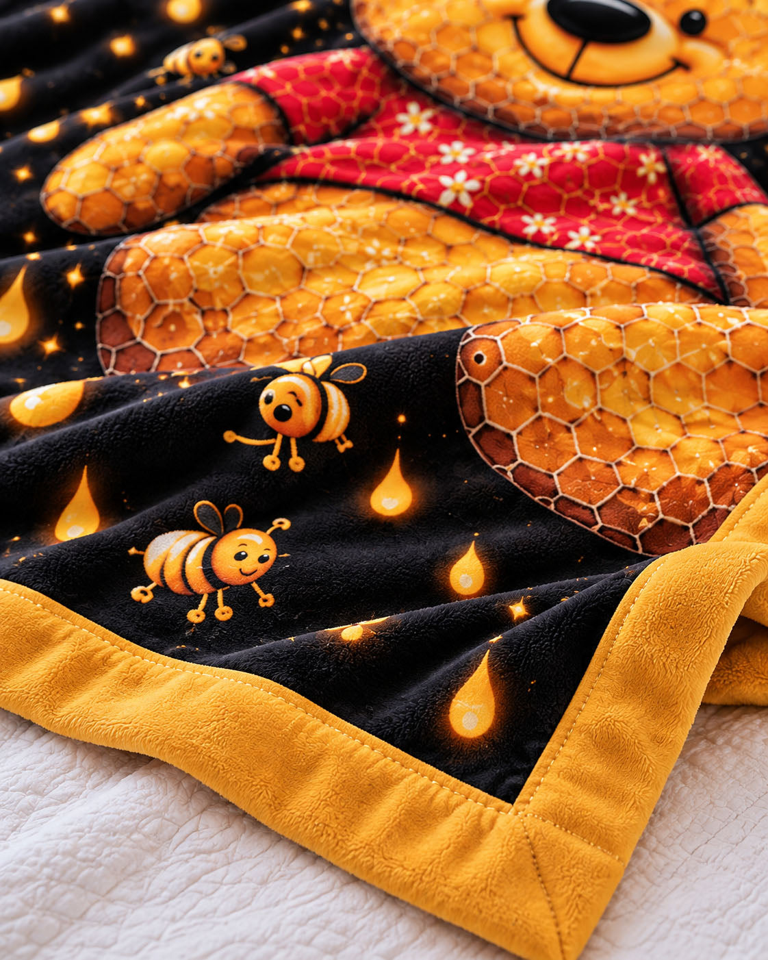 Honey Bear Dreams Pure Cotton Blanket